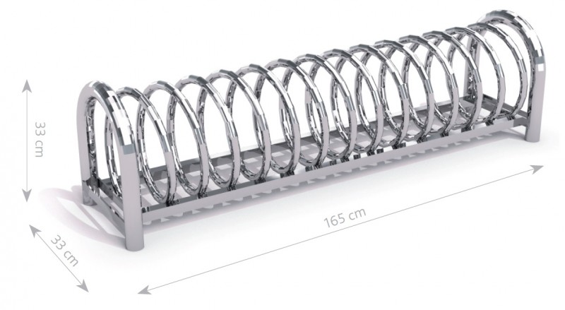 APARCA 12 bicicletas espiral